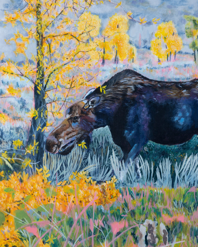 moose painting motherhood mobile